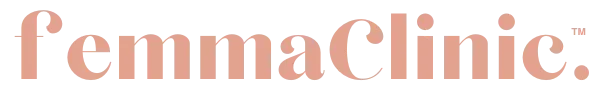 a pink and black logo